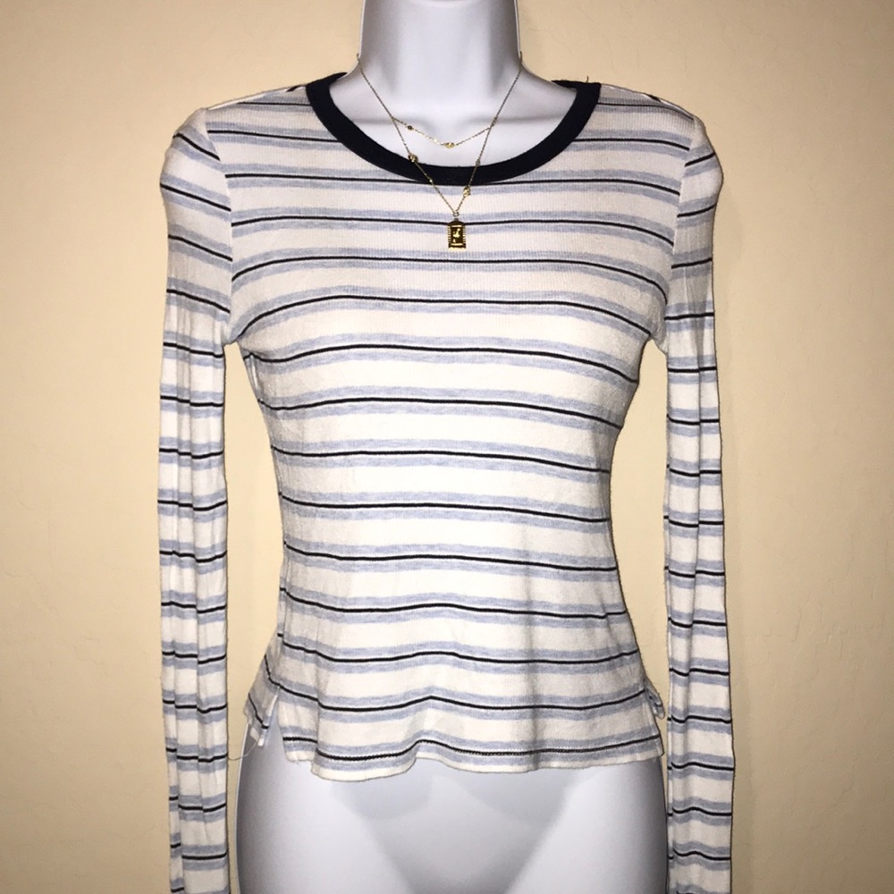NWOT Striped Long Sleeve Top